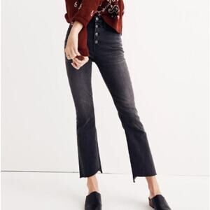 Madewell Cali Demi-Boot Jeans: Asymmetrical Hem Edition Sz. 26